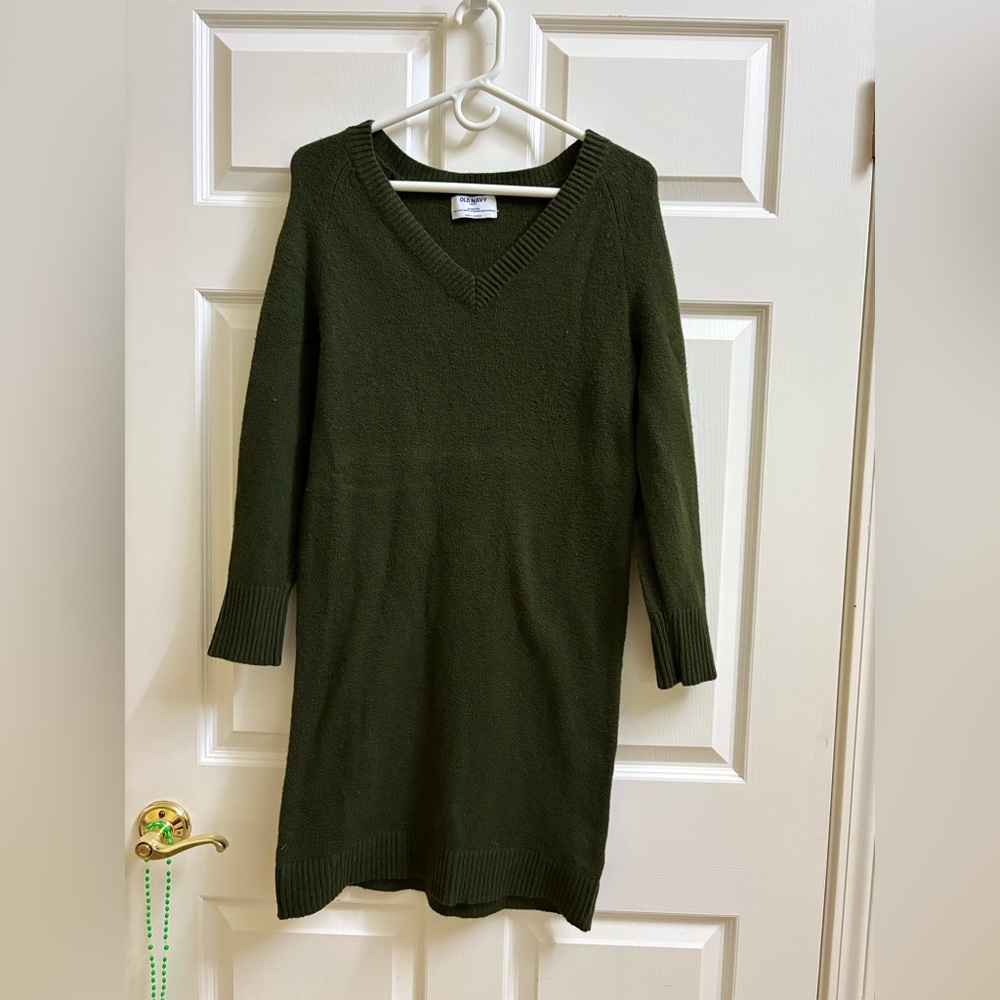 Old Navy Olive Green Sweater Dress